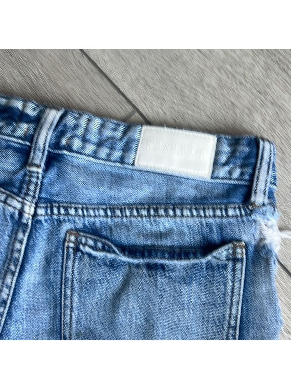 Pistola distressed cut offf denim jean shorts size 26 - Picture 7 of 7
